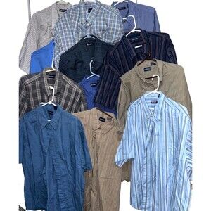 Puritan Lot of 12 Men's Short Sleeve Button Down Shirts size 2XL